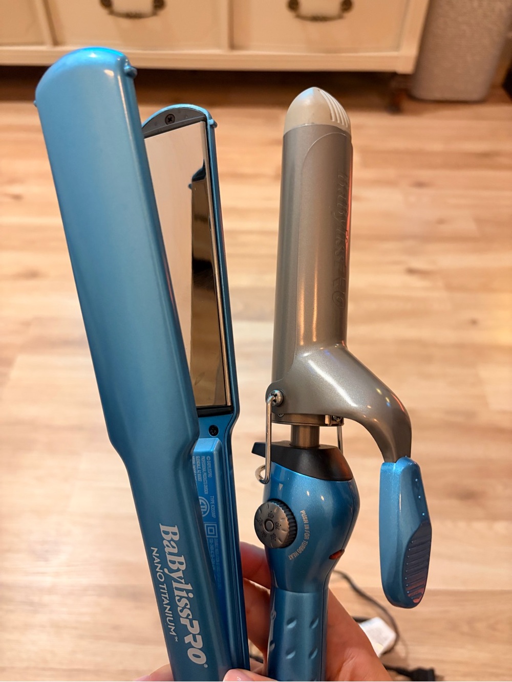 BaBylissPRO Nano Titanium Blue Hair Styling Set